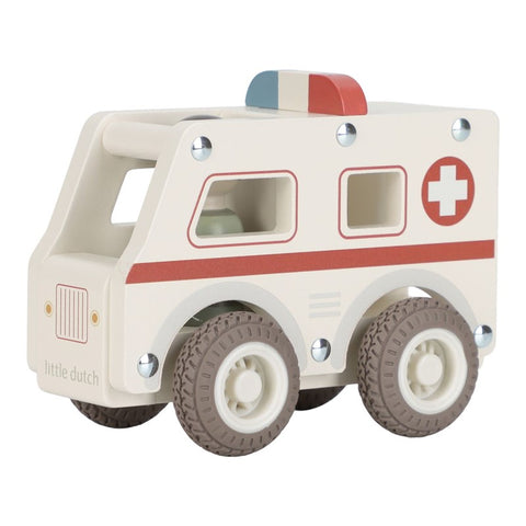 Ambulancia de madera FSC Little Dutch