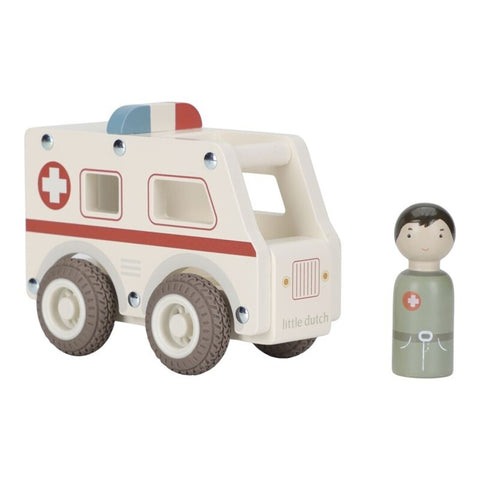 Ambulancia de madera FSC Little Dutch