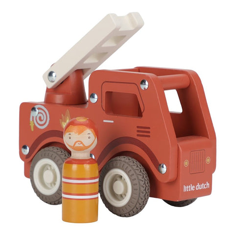 Camión de bomberos de madera FSC Little Dutch