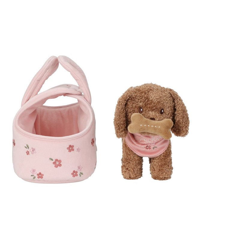 Perrito Peluche Jackie con Bolsa Little Dutch