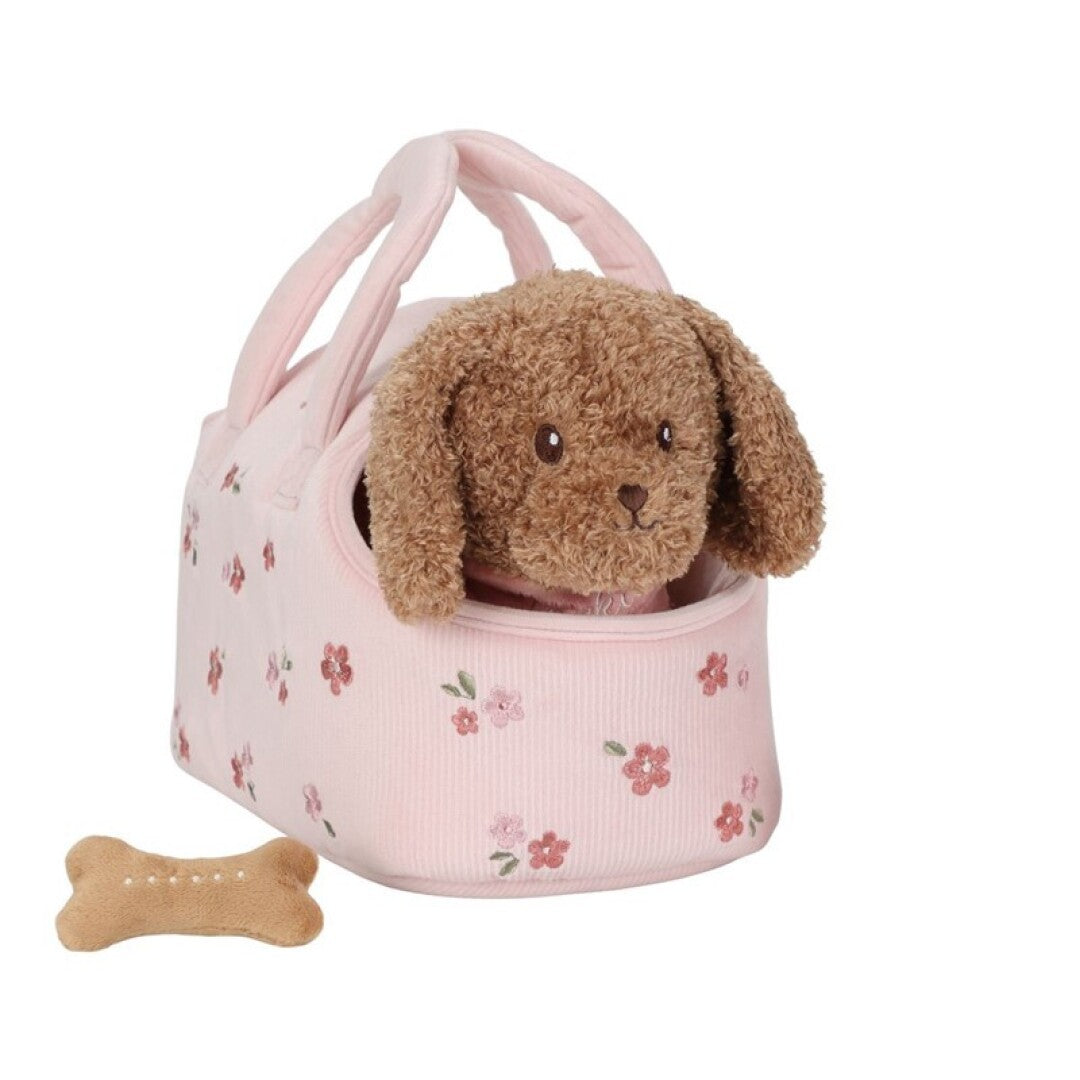 Perrito Peluche Jackie con Bolsa Little Dutch