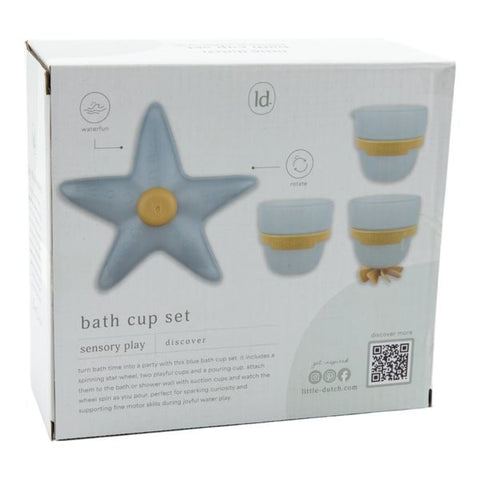 Juego de baño tazas y estrella Little Dutch