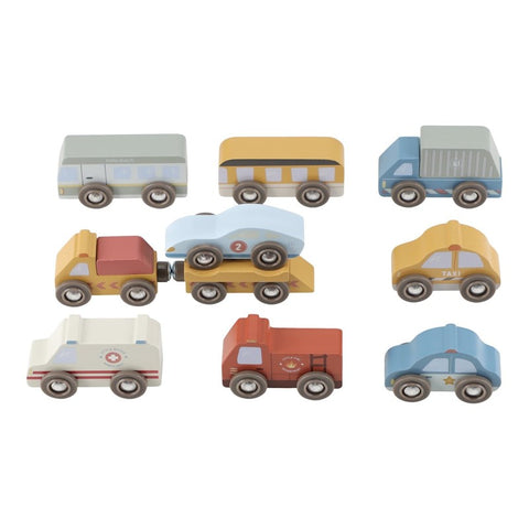 Set de vehículos de madera FSC Little Dutch