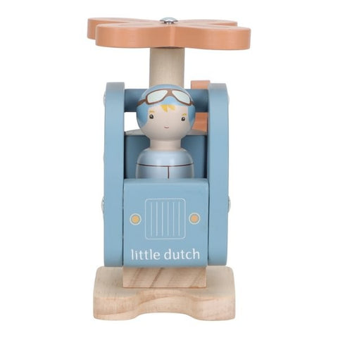 Helicóptero de madera FSC Little Dutch