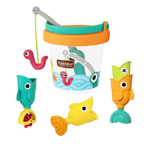 Cubo con juego de pesca Yookidoo