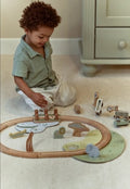 Sistema de tren de madera Safari Friends Little Dutch