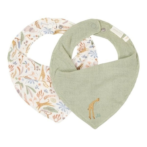 Pack bandanas Safari Wonders verde Little Dutch