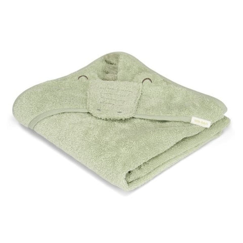 Toalla con capucha Cocodrilo verde 100 cm Little Dutch