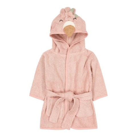 Albornoz Flamenco rosa 74 80 Little Dutch