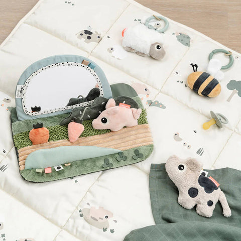 Espejo Sensorial Tummy Time Tiny farm Done by deer