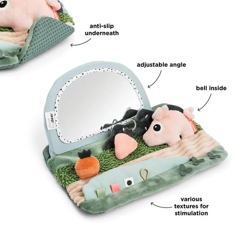 Espejo Sensorial Tummy Time Tiny farm Done by deer