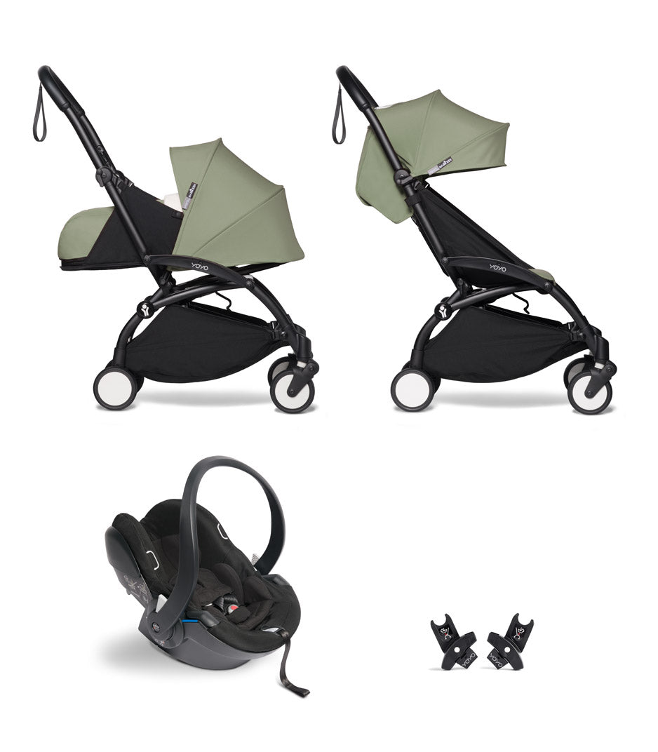 Pack Carrito Stokke YOYO3 Duo + Cybex Cloud T I-Size (Comfort) + Adaptadores Stokke YOYO