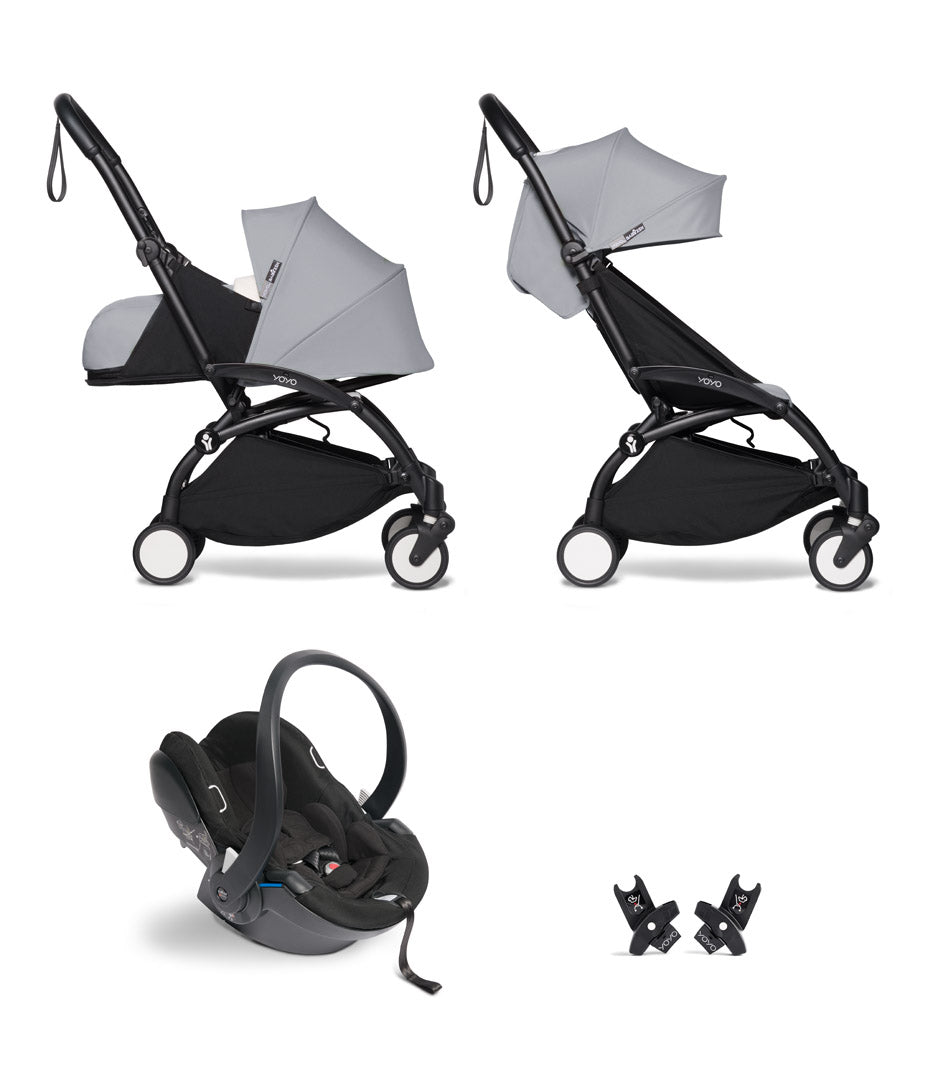 Pack Carrito Stokke YOYO3 Duo + Cybex Cloud T I-Size (Comfort) + Adaptadores Stokke YOYO