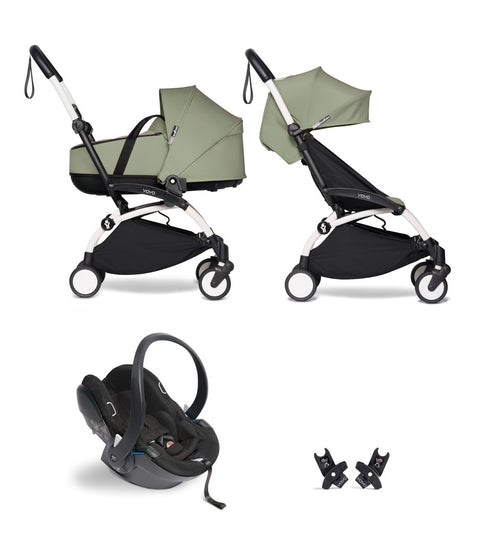 Pack Carrito Stokke YOYO3 Bassinet Duo +  Cybex Cloud T I-Size (Comfort) + Adaptadores Stokke YOYO