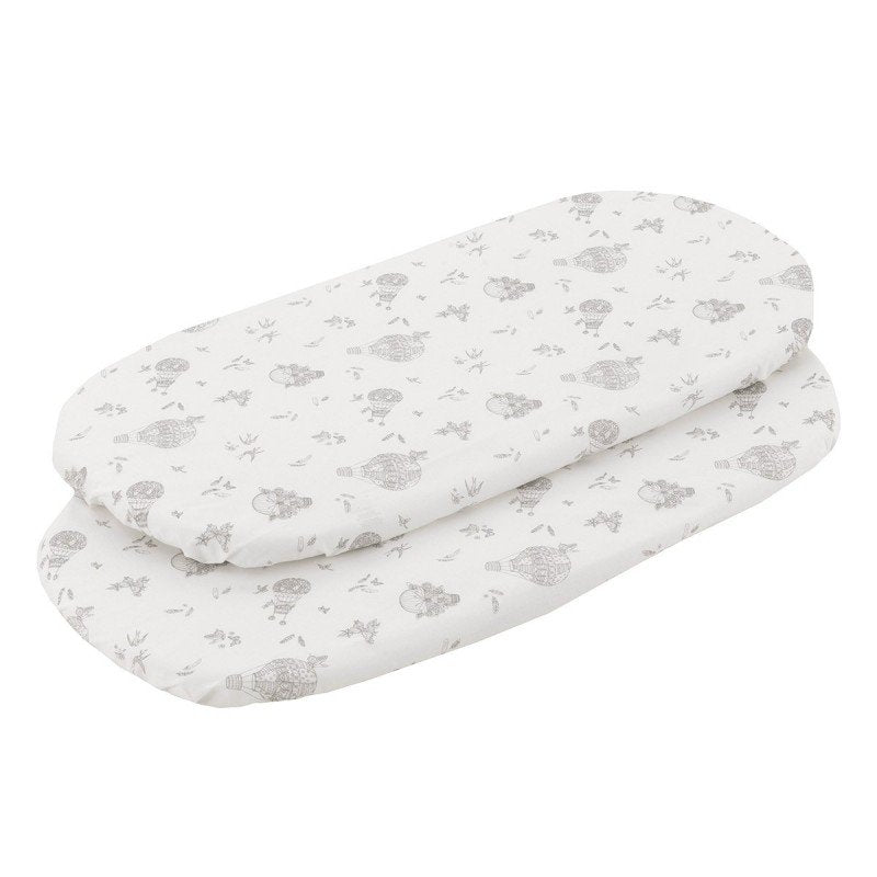 Sábana Bajera Moisés/Capazo Pack 2 Unidades 35x80x7 cm