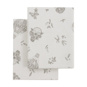 Sábana Bajera Moisés/Capazo Pack 2 Unidades 35x80x7 cm