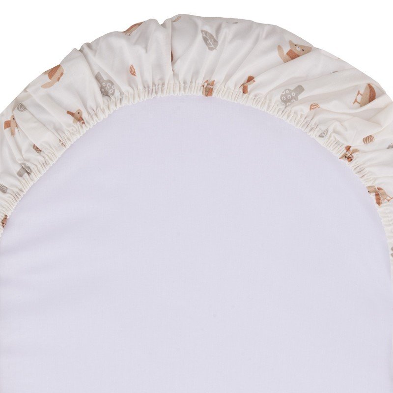 Sábana Bajera Moisés/Capazo Pack 2 Unidades 35x80x7 cm