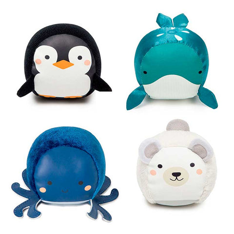 Juego de 4 Bolas de Peluche Océano Little Big Friends