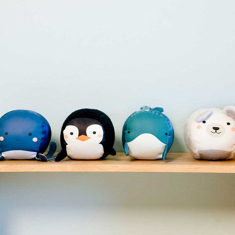 Juego de 4 Bolas de Peluche Océano Little Big Friends
