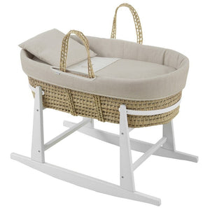 Moisés de palma acolchado "UNE Lino" Cambrass