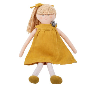 Muñeca con vestido de lino 30cm Trousselier