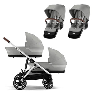Carrito Cybex Gazelle S gemelar con 2 capazos y 2 asientos