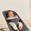 Hamaca Bliss BabyBjörn antracita tejido acolchado petalo gris oscuro - imagen 2