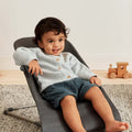 Hamaca Bliss BabyBjörn antracita tejido acolchado petalo gris oscuro - imagen 5