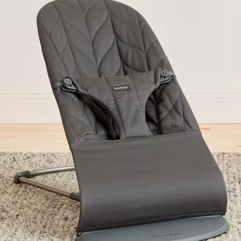 Hamaca Bliss BabyBjörn antracita tejido acolchado petalo gris oscuro - imagen 6
