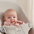 Hamaca Bliss BabyBjörn beige claro jersey 3d gris claro - imagen 4