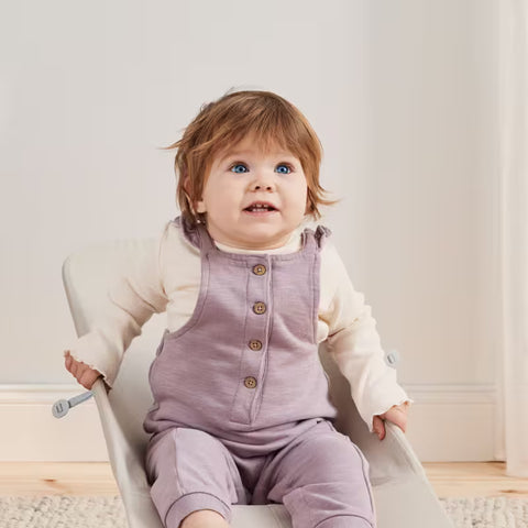 Hamaca Bliss BabyBjörn beige claro jersey 3d gris claro - imagen 6