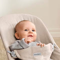 Hamaca Bliss BabyBjörn beige claro tejido cepillado gris claro - imagen 4