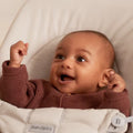 Hamaca Bliss BabyBjörn beige claro tejido jersey tri fabric gris claro - imagen 4
