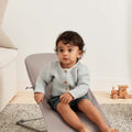 Hamaca Bliss BabyBjörn gris arena tejido acolchado clasico gris oscuro - imagen 5