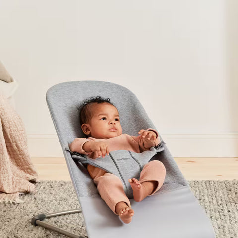 Hamaca Bliss BabyBjörn gris claro jersey 3d gris oscuro - imagen 3