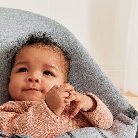 Hamaca Bliss BabyBjörn gris claro jersey 3d gris oscuro - imagen 4