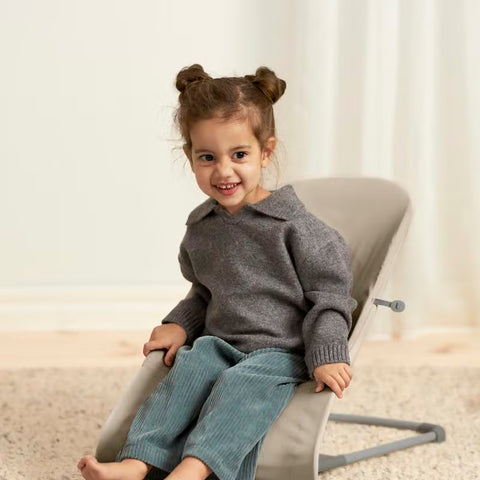 Hamaca Bliss BabyBjörn Tri-Fabric Gris arena