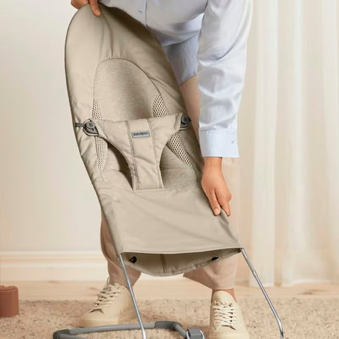 Hamaca Bliss BabyBjörn Tri-Fabric Gris arena