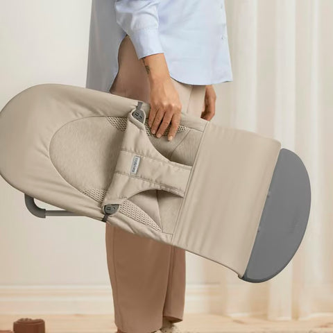 Hamaca Bliss BabyBjörn Tri-Fabric Gris arena