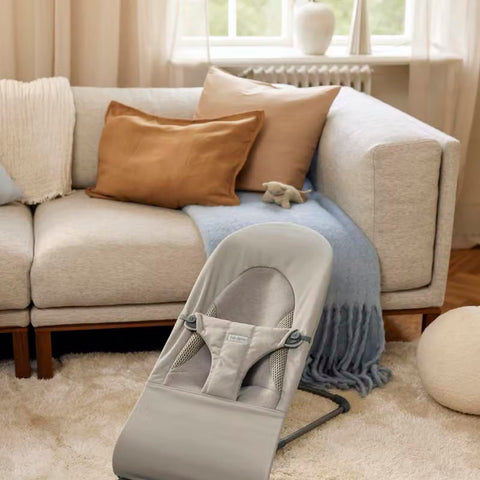 Hamaca Bliss BabyBjörn Tri-Fabric Gris arena