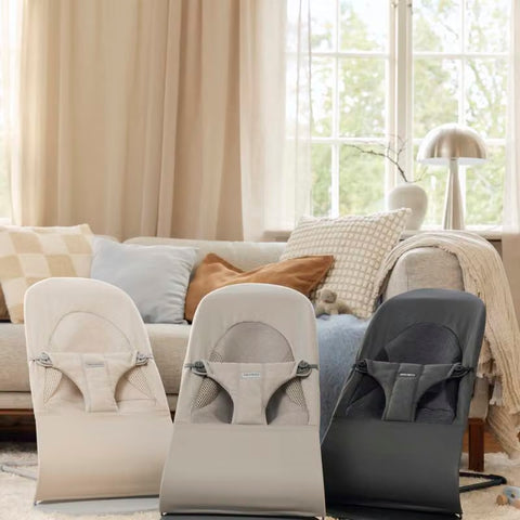 Hamaca Bliss BabyBjörn Tri-Fabric Gris arena
