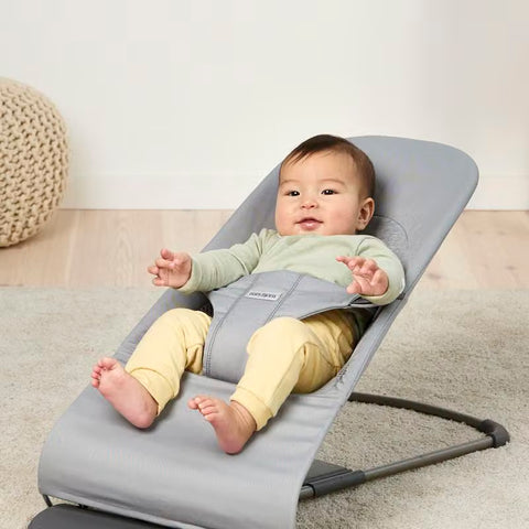 Hamaca Bliss BabyBjörn Tri-Fabric Gris Claro