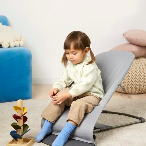 Hamaca Bliss BabyBjörn Tri-Fabric Gris Claro