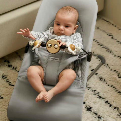 Hamaca Bliss BabyBjörn Tri-Fabric Gris Claro