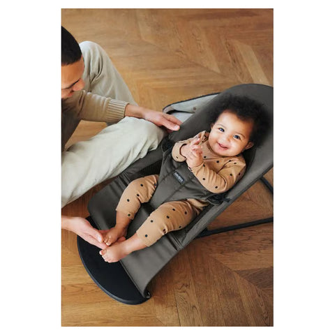 Hamaca Bliss BabyBjörn Tri-Fabric Gris oscuro