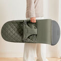 Hamaca Bliss BabyBjörn verde oscuro tejido acolchado clasico gris oscuro - imagen 6