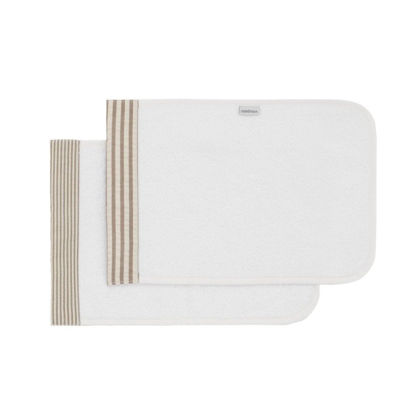 Juego de 2 Toallitas Derby Beige Cambrass