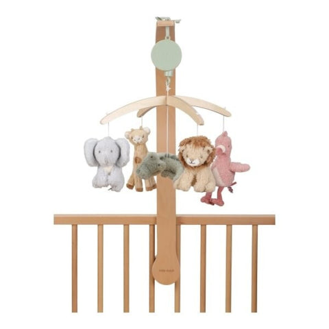 Móvil Musical de Madera Safari Friends Little Dutch - imagen 1