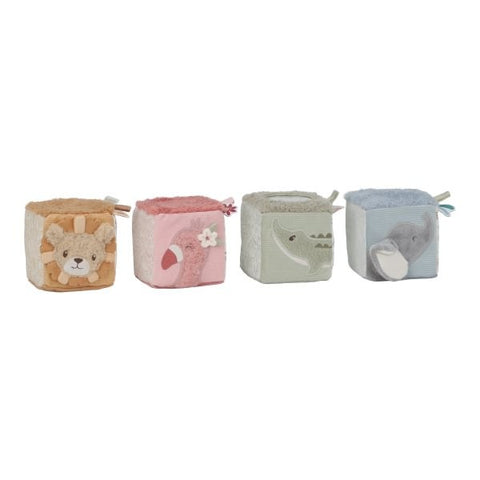 Cubos Blanditos Apilables Safari Friends Little Dutch - imagen 2