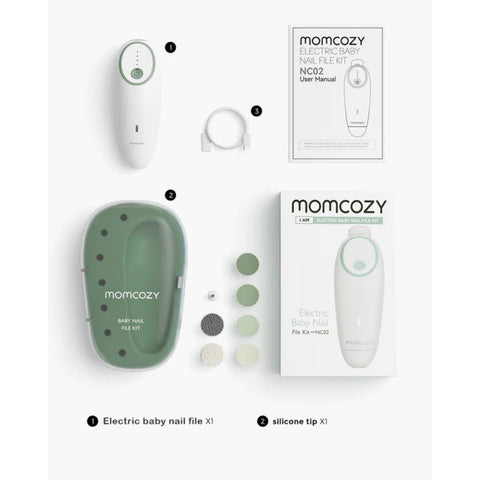 Lima Eléctrica para Uñas de Bebé Momcozy
